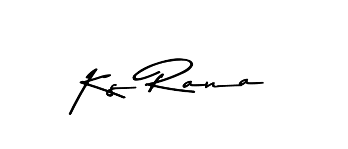 Design your own signature with our free online signature maker. With this signature software, you can create a handwritten (Asem Kandis PERSONAL USE) signature for name Ks Rana. Ks Rana signature style 9 images and pictures png