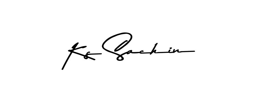 if you are searching for the best signature style for your name Ks Sachin. so please give up your signature search. here we have designed multiple signature styles  using Asem Kandis PERSONAL USE. Ks Sachin signature style 9 images and pictures png