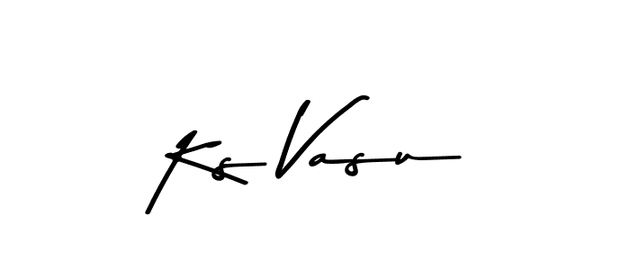 Ks Vasu stylish signature style. Best Handwritten Sign (Asem Kandis PERSONAL USE) for my name. Handwritten Signature Collection Ideas for my name Ks Vasu. Ks Vasu signature style 9 images and pictures png