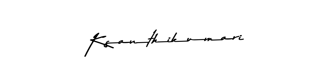 Create a beautiful signature design for name Ksanthikumari. With this signature (Asem Kandis PERSONAL USE) fonts, you can make a handwritten signature for free. Ksanthikumari signature style 9 images and pictures png
