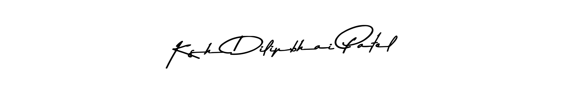 Ksh Dilipbhai Patel stylish signature style. Best Handwritten Sign (Asem Kandis PERSONAL USE) for my name. Handwritten Signature Collection Ideas for my name Ksh Dilipbhai Patel. Ksh Dilipbhai Patel signature style 9 images and pictures png