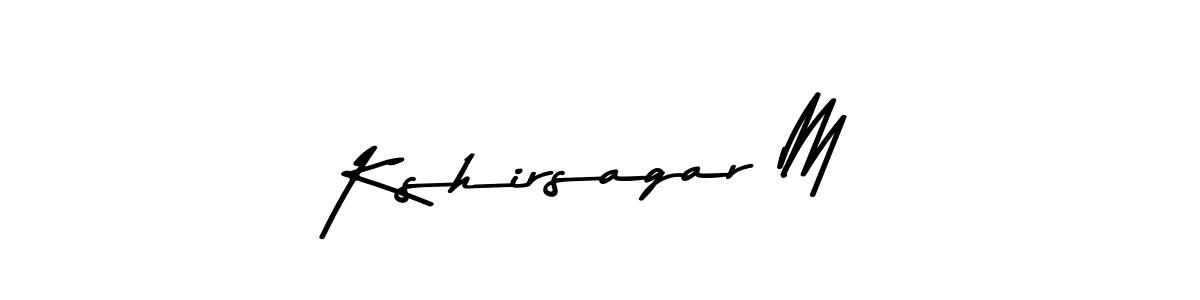 Kshirsagar M stylish signature style. Best Handwritten Sign (Asem Kandis PERSONAL USE) for my name. Handwritten Signature Collection Ideas for my name Kshirsagar M. Kshirsagar M signature style 9 images and pictures png