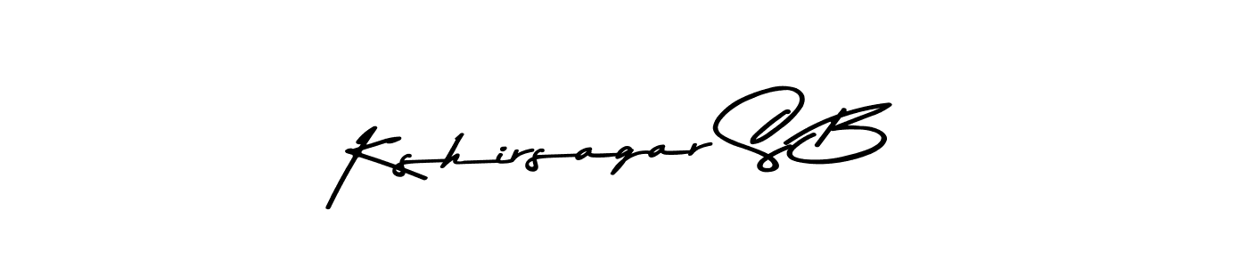 if you are searching for the best signature style for your name Kshirsagar S B. so please give up your signature search. here we have designed multiple signature styles  using Asem Kandis PERSONAL USE. Kshirsagar S B signature style 9 images and pictures png