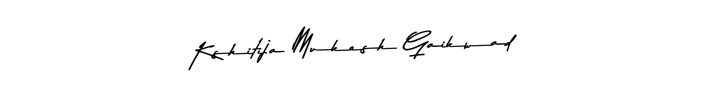 Create a beautiful signature design for name Kshitija Mukesh Gaikwad. With this signature (Asem Kandis PERSONAL USE) fonts, you can make a handwritten signature for free. Kshitija Mukesh Gaikwad signature style 9 images and pictures png