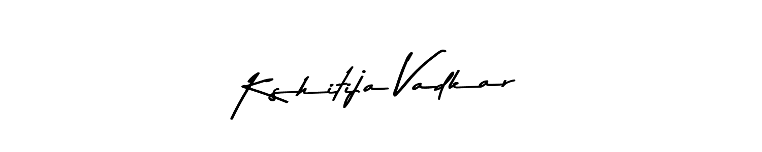 Create a beautiful signature design for name Kshitija Vadkar. With this signature (Asem Kandis PERSONAL USE) fonts, you can make a handwritten signature for free. Kshitija Vadkar signature style 9 images and pictures png