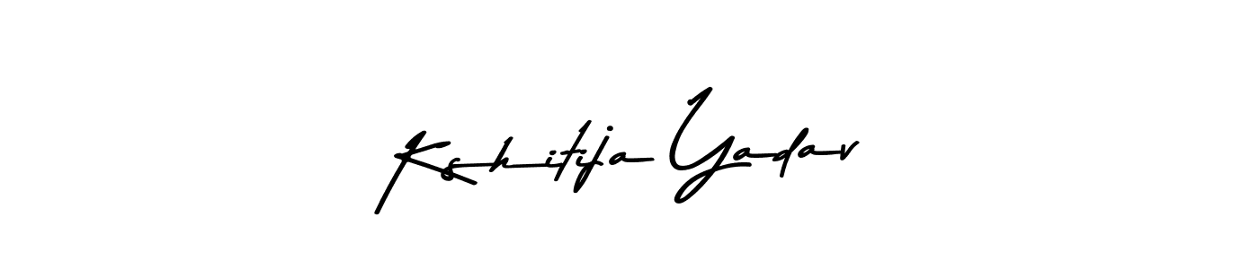 Make a beautiful signature design for name Kshitija Yadav. With this signature (Asem Kandis PERSONAL USE) style, you can create a handwritten signature for free. Kshitija Yadav signature style 9 images and pictures png
