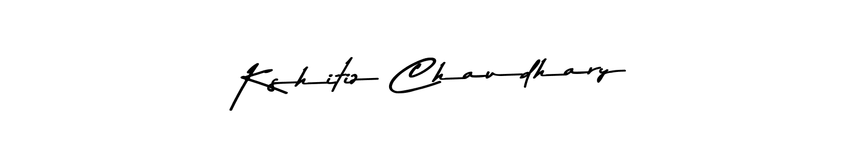 Create a beautiful signature design for name Kshitiz Chaudhary. With this signature (Asem Kandis PERSONAL USE) fonts, you can make a handwritten signature for free. Kshitiz Chaudhary signature style 9 images and pictures png