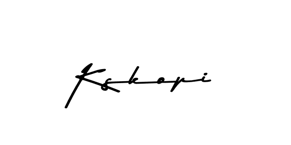 Design your own signature with our free online signature maker. With this signature software, you can create a handwritten (Asem Kandis PERSONAL USE) signature for name Kskopi. Kskopi signature style 9 images and pictures png
