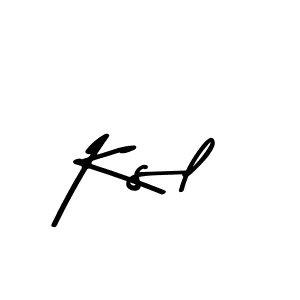 You should practise on your own different ways (Asem Kandis PERSONAL USE) to write your name (Ksl) in signature. don't let someone else do it for you. Ksl signature style 9 images and pictures png