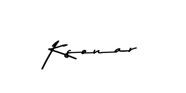 Ksonar stylish signature style. Best Handwritten Sign (Asem Kandis PERSONAL USE) for my name. Handwritten Signature Collection Ideas for my name Ksonar. Ksonar signature style 9 images and pictures png