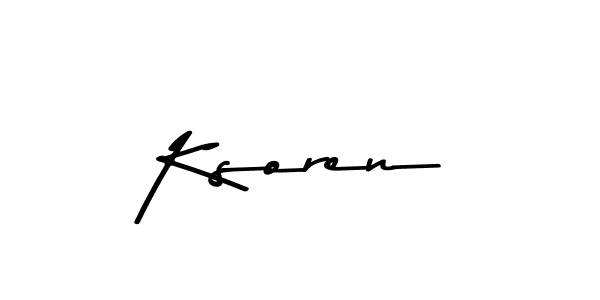 Asem Kandis PERSONAL USE is a professional signature style that is perfect for those who want to add a touch of class to their signature. It is also a great choice for those who want to make their signature more unique. Get Ksoren name to fancy signature for free. Ksoren signature style 9 images and pictures png