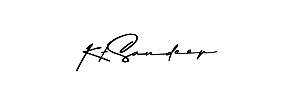Similarly Asem Kandis PERSONAL USE is the best handwritten signature design. Signature creator online .You can use it as an online autograph creator for name Kt Sandeep. Kt Sandeep signature style 9 images and pictures png