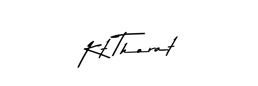 Asem Kandis PERSONAL USE is a professional signature style that is perfect for those who want to add a touch of class to their signature. It is also a great choice for those who want to make their signature more unique. Get Kt Thorat name to fancy signature for free. Kt Thorat signature style 9 images and pictures png