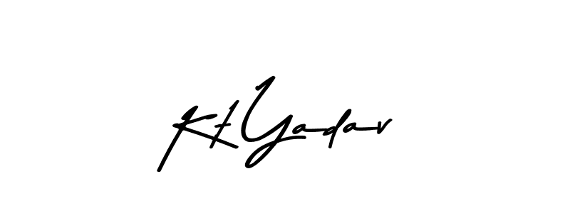 Design your own signature with our free online signature maker. With this signature software, you can create a handwritten (Asem Kandis PERSONAL USE) signature for name Kt Yadav. Kt Yadav signature style 9 images and pictures png