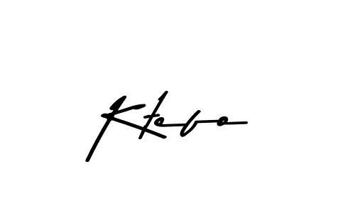 How to make Ktefo signature? Asem Kandis PERSONAL USE is a professional autograph style. Create handwritten signature for Ktefo name. Ktefo signature style 9 images and pictures png