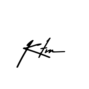 You should practise on your own different ways (Asem Kandis PERSONAL USE) to write your name (Ktm) in signature. don't let someone else do it for you. Ktm signature style 9 images and pictures png