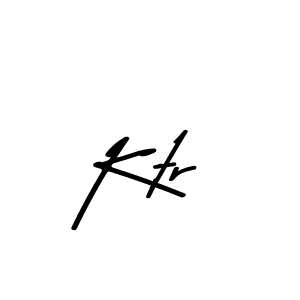 Design your own signature with our free online signature maker. With this signature software, you can create a handwritten (Asem Kandis PERSONAL USE) signature for name Ktr. Ktr signature style 9 images and pictures png