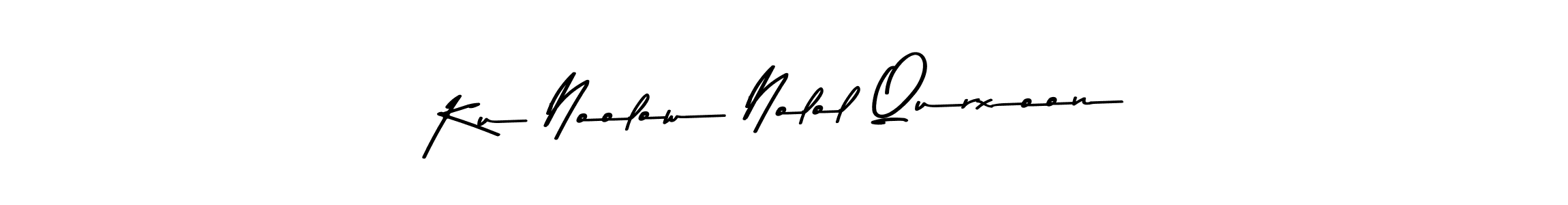 Make a beautiful signature design for name Ku Noolow Nolol Qurxoon. Use this online signature maker to create a handwritten signature for free. Ku Noolow Nolol Qurxoon signature style 9 images and pictures png