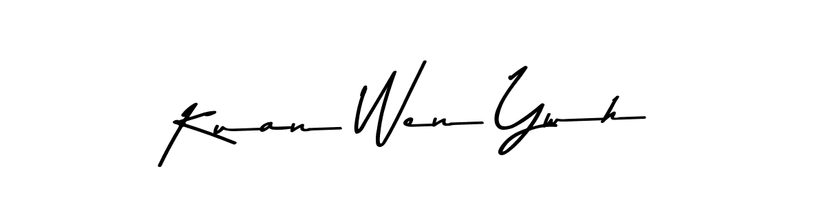 Here are the top 10 professional signature styles for the name Kuan Wen Ywh. These are the best autograph styles you can use for your name. Kuan Wen Ywh signature style 9 images and pictures png