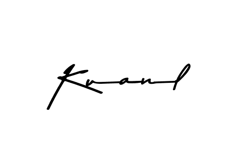if you are searching for the best signature style for your name Kuanl. so please give up your signature search. here we have designed multiple signature styles  using Asem Kandis PERSONAL USE. Kuanl signature style 9 images and pictures png
