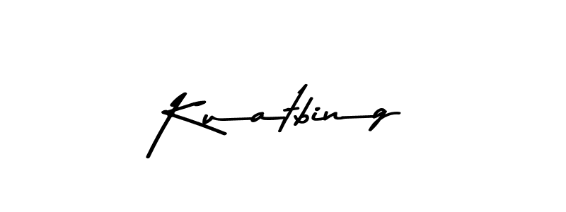 Use a signature maker to create a handwritten signature online. With this signature software, you can design (Asem Kandis PERSONAL USE) your own signature for name Kuatbing. Kuatbing signature style 9 images and pictures png