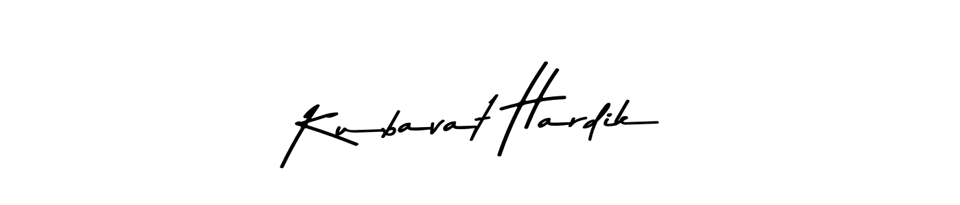 Create a beautiful signature design for name Kubavat Hardik. With this signature (Asem Kandis PERSONAL USE) fonts, you can make a handwritten signature for free. Kubavat Hardik signature style 9 images and pictures png