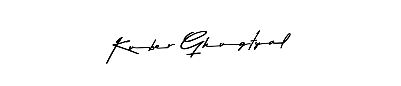 Here are the top 10 professional signature styles for the name Kuber Ghugtyal. These are the best autograph styles you can use for your name. Kuber Ghugtyal signature style 9 images and pictures png