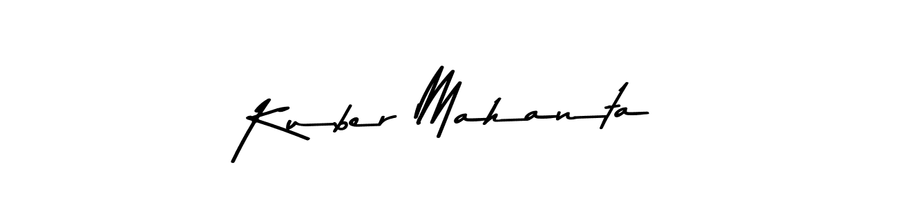 Use a signature maker to create a handwritten signature online. With this signature software, you can design (Asem Kandis PERSONAL USE) your own signature for name Kuber Mahanta. Kuber Mahanta signature style 9 images and pictures png