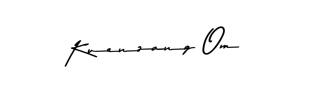 Create a beautiful signature design for name Kuenzang Om. With this signature (Asem Kandis PERSONAL USE) fonts, you can make a handwritten signature for free. Kuenzang Om signature style 9 images and pictures png