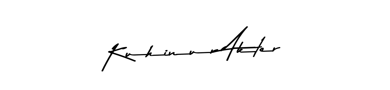 Similarly Asem Kandis PERSONAL USE is the best handwritten signature design. Signature creator online .You can use it as an online autograph creator for name Kuhinur Akter. Kuhinur Akter signature style 9 images and pictures png