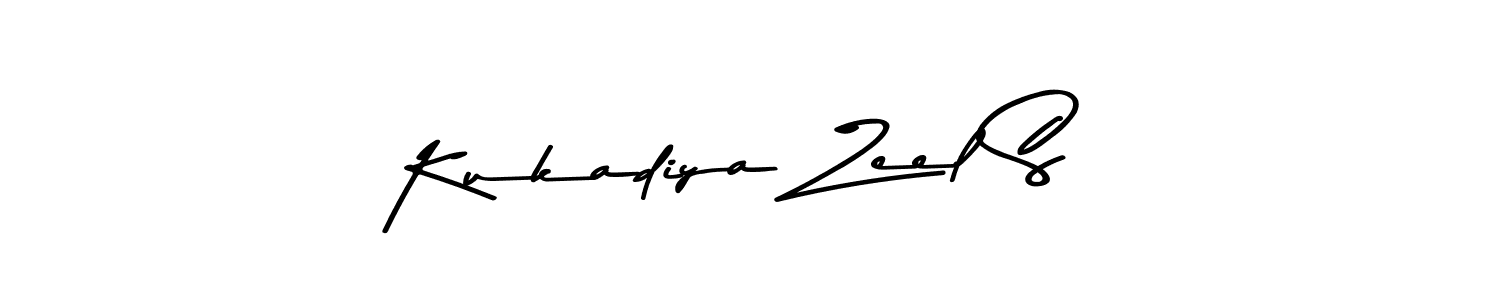 You should practise on your own different ways (Asem Kandis PERSONAL USE) to write your name (Kukadiya Zeel S) in signature. don't let someone else do it for you. Kukadiya Zeel S signature style 9 images and pictures png