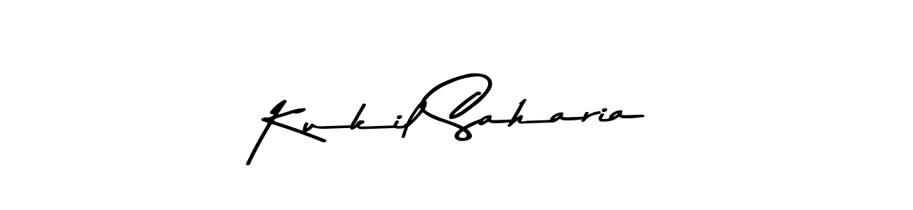 You should practise on your own different ways (Asem Kandis PERSONAL USE) to write your name (Kukil Saharia) in signature. don't let someone else do it for you. Kukil Saharia signature style 9 images and pictures png