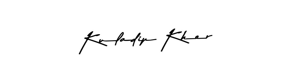 Kuladip Kher stylish signature style. Best Handwritten Sign (Asem Kandis PERSONAL USE) for my name. Handwritten Signature Collection Ideas for my name Kuladip Kher. Kuladip Kher signature style 9 images and pictures png