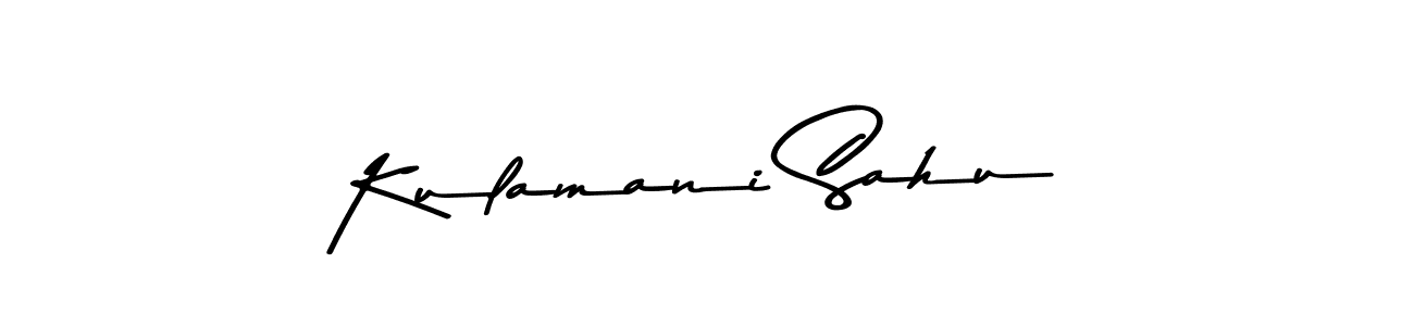 Make a beautiful signature design for name Kulamani Sahu. With this signature (Asem Kandis PERSONAL USE) style, you can create a handwritten signature for free. Kulamani Sahu signature style 9 images and pictures png