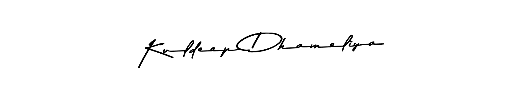 Make a short Kuldeep Dhameliya signature style. Manage your documents anywhere anytime using Asem Kandis PERSONAL USE. Create and add eSignatures, submit forms, share and send files easily. Kuldeep Dhameliya signature style 9 images and pictures png