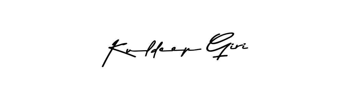 Create a beautiful signature design for name Kuldeep Giri. With this signature (Asem Kandis PERSONAL USE) fonts, you can make a handwritten signature for free. Kuldeep Giri signature style 9 images and pictures png