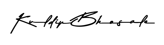Use a signature maker to create a handwritten signature online. With this signature software, you can design (Asem Kandis PERSONAL USE) your own signature for name Kuldip Bhosale. Kuldip Bhosale signature style 9 images and pictures png