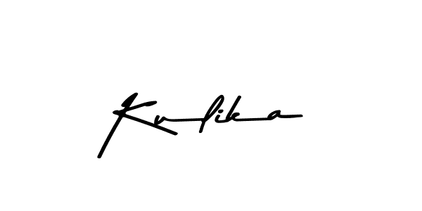 Design your own signature with our free online signature maker. With this signature software, you can create a handwritten (Asem Kandis PERSONAL USE) signature for name Kulika. Kulika signature style 9 images and pictures png