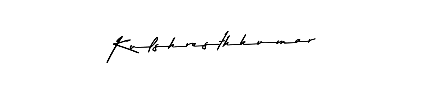How to make Kulshresthkumar name signature. Use Asem Kandis PERSONAL USE style for creating short signs online. This is the latest handwritten sign. Kulshresthkumar signature style 9 images and pictures png