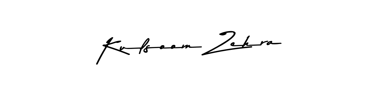 Design your own signature with our free online signature maker. With this signature software, you can create a handwritten (Asem Kandis PERSONAL USE) signature for name Kulsoom Zehra. Kulsoom Zehra signature style 9 images and pictures png