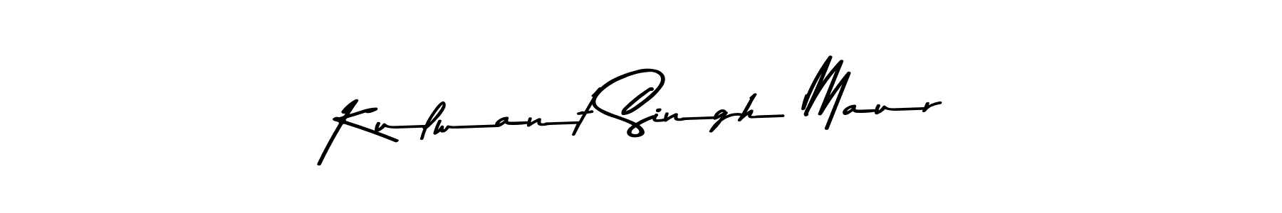 Use a signature maker to create a handwritten signature online. With this signature software, you can design (Asem Kandis PERSONAL USE) your own signature for name Kulwant Singh Maur. Kulwant Singh Maur signature style 9 images and pictures png