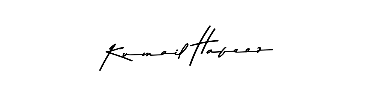 Make a beautiful signature design for name Kumail Hafeez. With this signature (Asem Kandis PERSONAL USE) style, you can create a handwritten signature for free. Kumail Hafeez signature style 9 images and pictures png
