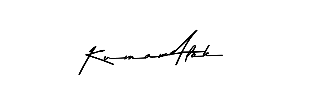 Create a beautiful signature design for name Kumar Alok. With this signature (Asem Kandis PERSONAL USE) fonts, you can make a handwritten signature for free. Kumar Alok signature style 9 images and pictures png