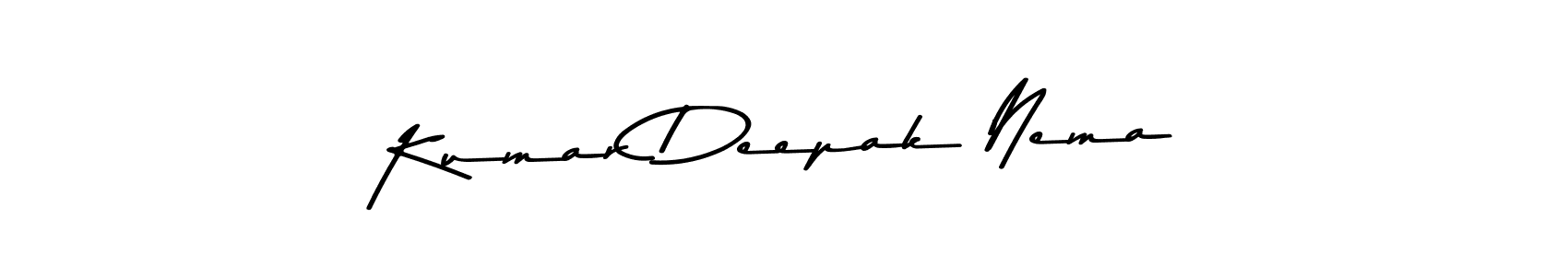 Make a short Kumar Deepak Nema signature style. Manage your documents anywhere anytime using Asem Kandis PERSONAL USE. Create and add eSignatures, submit forms, share and send files easily. Kumar Deepak Nema signature style 9 images and pictures png