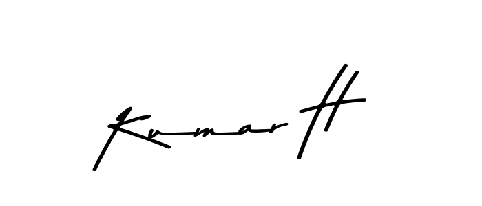 Use a signature maker to create a handwritten signature online. With this signature software, you can design (Asem Kandis PERSONAL USE) your own signature for name Kumar H. Kumar H signature style 9 images and pictures png