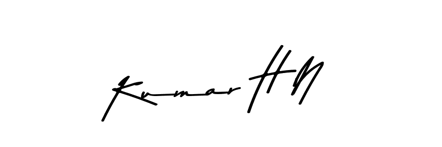 The best way (Asem Kandis PERSONAL USE) to make a short signature is to pick only two or three words in your name. The name Kumar H N include a total of six letters. For converting this name. Kumar H N signature style 9 images and pictures png