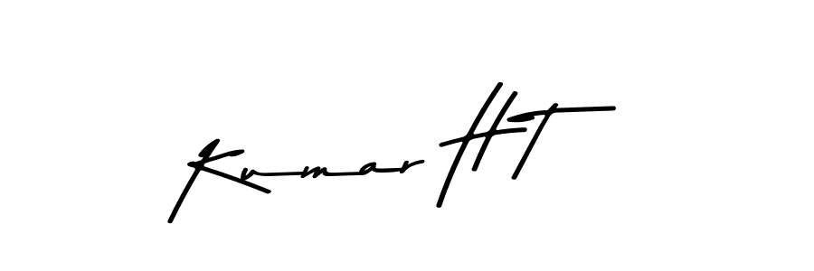 Kumar H T stylish signature style. Best Handwritten Sign (Asem Kandis PERSONAL USE) for my name. Handwritten Signature Collection Ideas for my name Kumar H T. Kumar H T signature style 9 images and pictures png