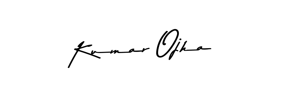How to make Kumar Ojha name signature. Use Asem Kandis PERSONAL USE style for creating short signs online. This is the latest handwritten sign. Kumar Ojha signature style 9 images and pictures png