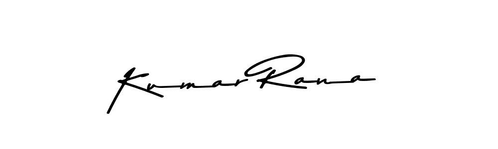 Create a beautiful signature design for name Kumar Rana. With this signature (Asem Kandis PERSONAL USE) fonts, you can make a handwritten signature for free. Kumar Rana signature style 9 images and pictures png