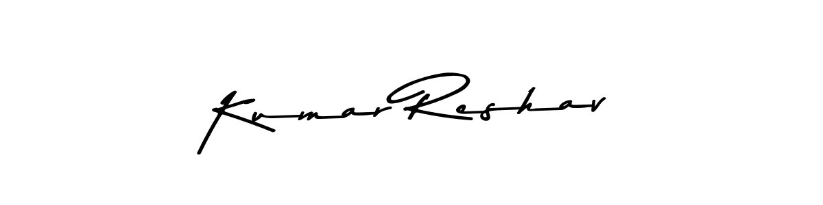 This is the best signature style for the Kumar Reshav name. Also you like these signature font (Asem Kandis PERSONAL USE). Mix name signature. Kumar Reshav signature style 9 images and pictures png